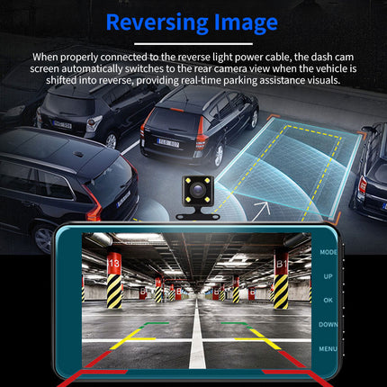 1080P Car Dash Camera Video DVR Recorder Front and Rear Night Vision Dual Cam