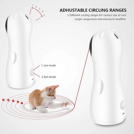 Automatic Laser Cat Toy Interactive Smart Kitten Laser Toy for Indoor Cats Dogs