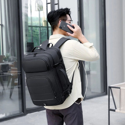 50L Large Men Waterproof Business Luggage Backpack Travel Bag School Laptop Bag