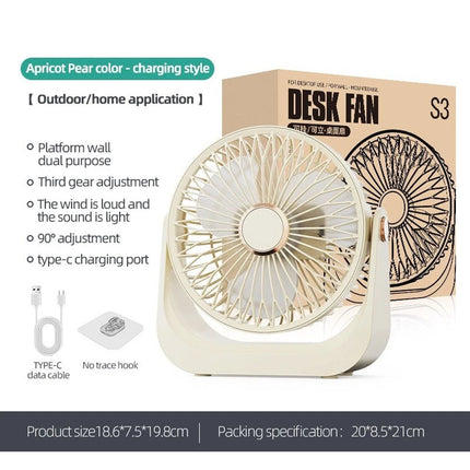 Portable Wireless Table Fan Mini Wireless Desk Fan Small Quiet Personal Cooler