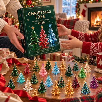 2026 Christmas Tree Advent Calendar 24-Day Christmas Countdown Calendar Ornament