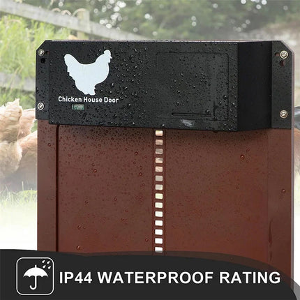 Automatic Chicken Coop Door Smart Control Poultry Gate Entry Exit for Pet House