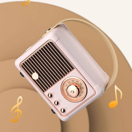 Portable Retro Bluetooths Wireless Stereo Mini Speaker /TF/FM/Radio TF Card USB