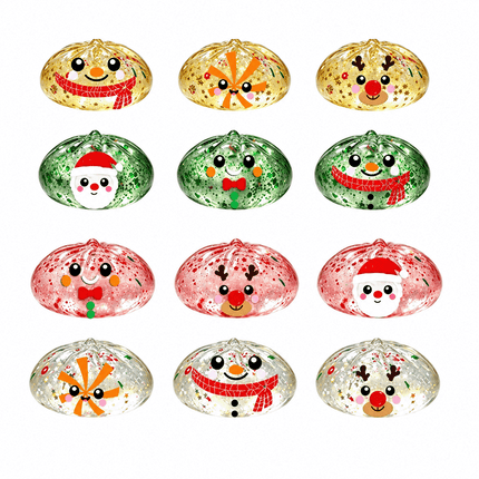 2026 Christmas SquishiesAdvent Calendar, 12PCS Dumpling Toys Countdown