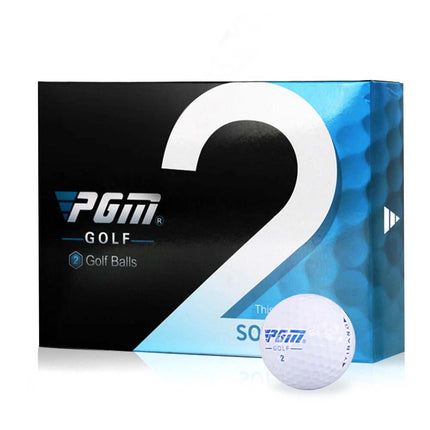 12Pcs/Dozen 2 Layers Golf Balls White Ball Ultimate Straight 75% Self Correcting