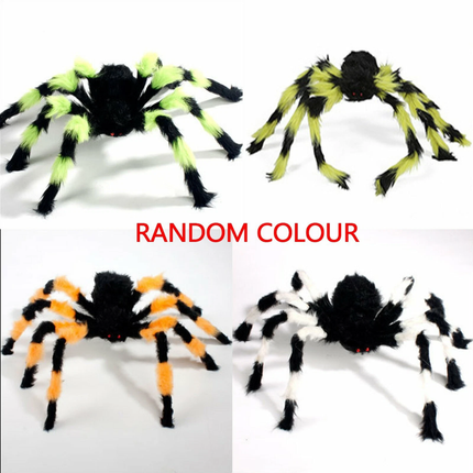 4Pcs Giant Spider Halloween Decoration Haunted House Prop Indoor Outdoor Party