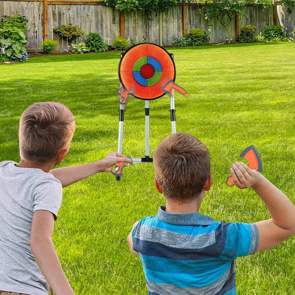 3 in 1 Throwing Target Set Throwing Game w/3 Throwing axes 3 Ninja Darts
