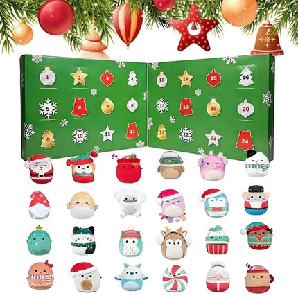 Advent Calendar 24 Days Squishmallows 2.5'' Micromallows 2026 Christmas Holiday (1pcs)