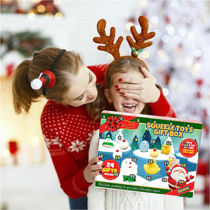 Festive Christmas Countdown Advent Calendar 24pcs Fidget Toys Holiday Present