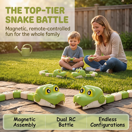 Magnetic Hungry Snake Game Toy Eating Itself, Remote Control Eating Snake Toys