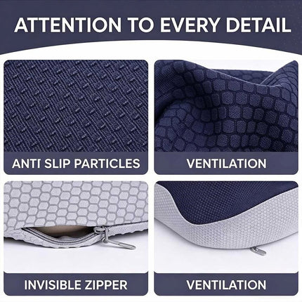 Memory Foam Seat Cushion Ergonomic For Office Chair Wheelchair Seat Pad Home