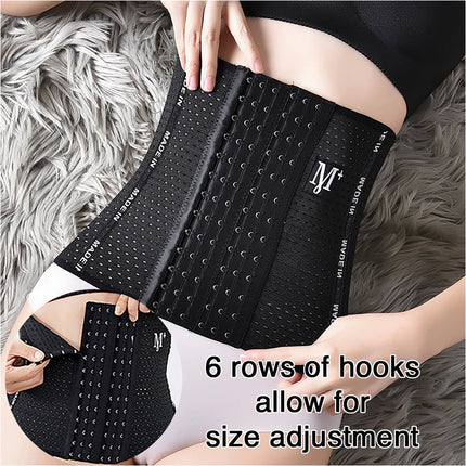 Women's Waist Trainer Cincher Tummy Girdle Belt Body Shaper Slimming Corset Wrap Black