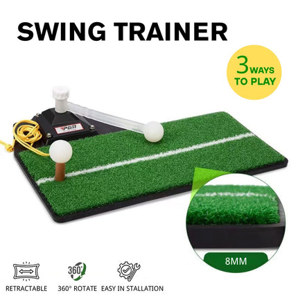 Golf Swing Trainer Golf Practice Swing Groover Hitting Training Practice mat