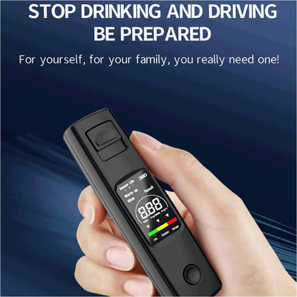 Portable Digital Breathalyzer and Alcohol Tester Black