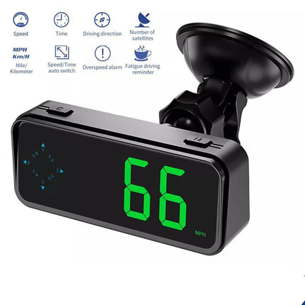 Mini LED Digital Speedometer  Car HUD Head Up Display MPH/KMH Universal