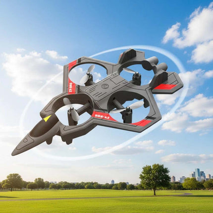 Foam Remote Control Airplane with Light RC Plane 360° Flip Fighter Jet Toy Drone