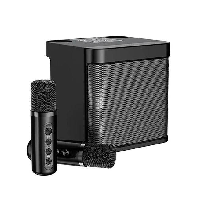 Wireless Bluetooth Speaker Home Karaoke Singing Machine Dual Microphone