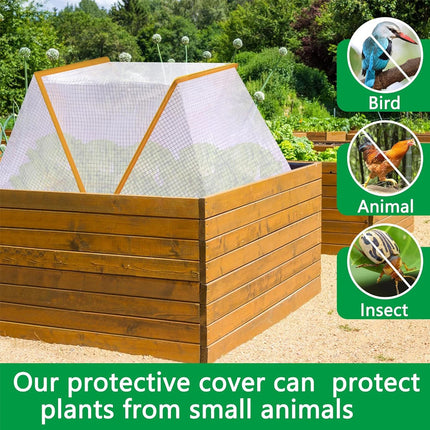 Garden Row Accelerator Plant Cover Foldable Vegetable Plant Protector Net Cage (Large)