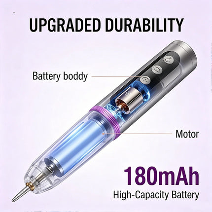 2-in-1 Electric Nail Drill & UV Curing Lamp Nail Polishing Grinder and Gel Drying Tool