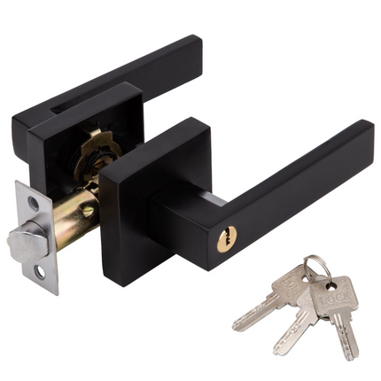 Entrance Door Handle Set Keyed Entry Lock Knob Privacy Passage Bedroom Bath