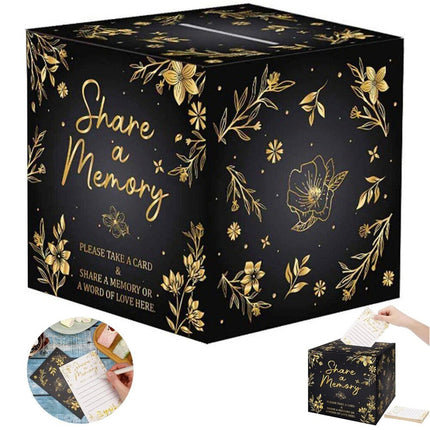 2 Sets Memory Cards Boxes, 50 Pcs Cards Each, Share a Memory Cards for Collections of Life