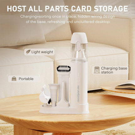 Handheld Vacuum for Car 18kPa Blows Dust w Crevice Tool Brush