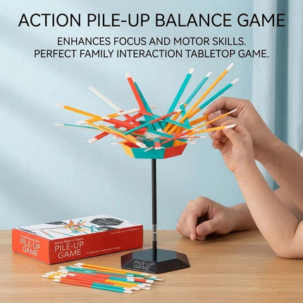 Stacking Stick Game Balance Stacking Interactive Colorful Stick Pile Game
