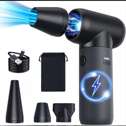 180000RPM Dry Portable Super Jet Fan Turbo Mini Duster 3Gear Electric Air Blower