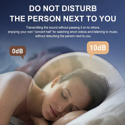 Under-Pillow Bone Conduction Sleep Speaker Bluetooth 5.4, White Noise,Sleep Aid Grey