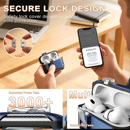 For Apple Airpods pro 2nd USB -C case cover protector Blue