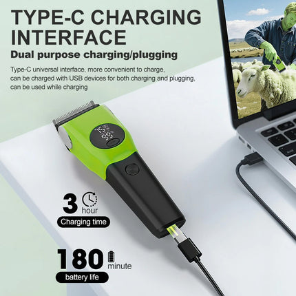 Cat Dog Pet Clippers Hair Electric Clipper Grooming Trimmer Shaver Cordless Kit