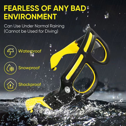 Glasses with Lights Rechargeable Headlamp LED Flashlight Glasses Light