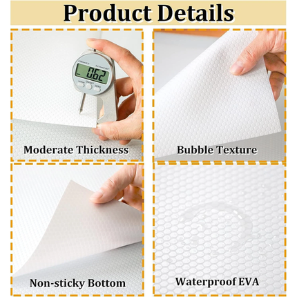 6M Non-Slip Draw Mat Shelf Liner Cabinet Storage Pad Kitchen Cupboard Drawer Mat