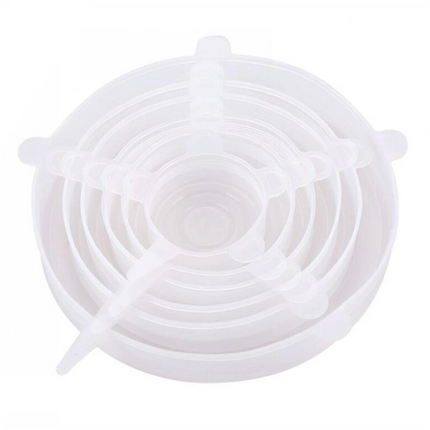 12Pcs Stretch Reusable Silicone Lid Mug Cover Bowl Wrap Food Saver Cover Seal Lids