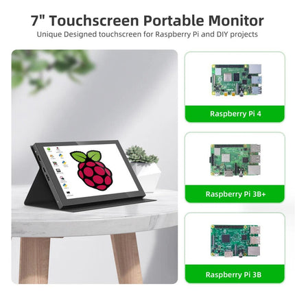 Mini 7inch Touch Screen Monitor Mini Second Computer HDMI Gaming Display Monitor