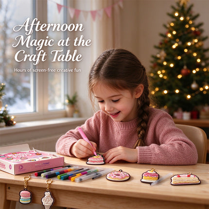 Christmas Gifts Magic Puffy Paint 3D Foam Texture Painting Kit DIY Bubble Drawing Pens Art Set