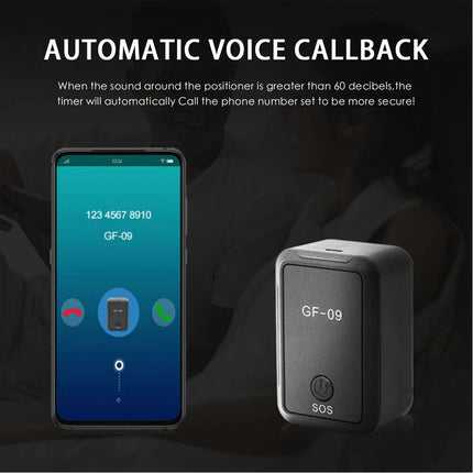 GF09 Mini Magnetic Car Vehicle Tracker Voice Rec Locator Real Time Tracking