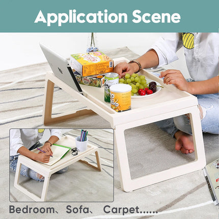 Foldable Laptop Table Tray Bed Sofa Portable Tablet Computer Stand Desk