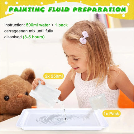 Marbling Painting DIY Painting on Water Creative Colors Art Set Xmas 12Color