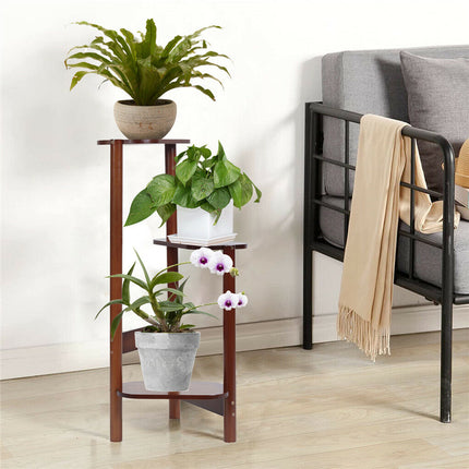 3 Tier High Low Plant Stand Flower Pot Holder Shelf for Garden Living Room Patio