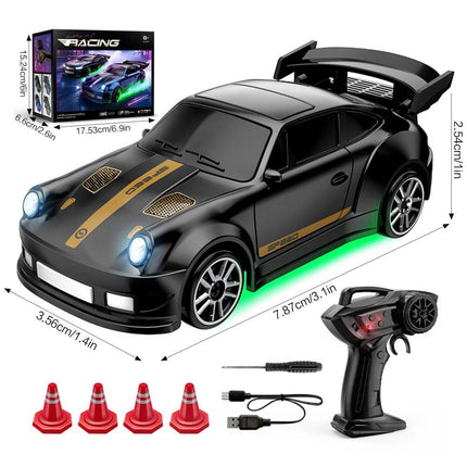 1:64 2.4G High Speed Drift Rc Car 4WD Remote Control Car Mini GTR Racing Model