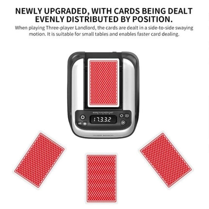 Automatic Card Shuffler and Dealer, 2 in 1 360° Rotating Card Shuffling+Dealing