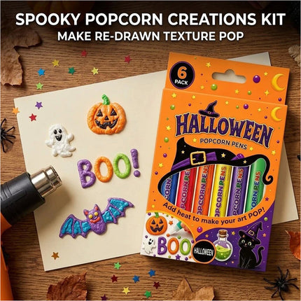 3D Puffy Bubble Art Drawing Pens Magic Popcorn Pens DIY Craft Set 3 Box