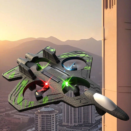 2026 Upgraded Skyriders RC Jet Stunt Fighter Jet LED Lights 360 Flip Foam Plane