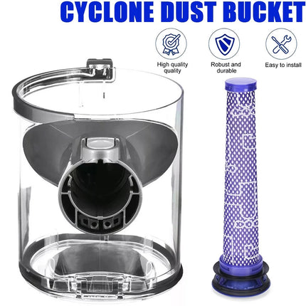 Dust Dirt Bin for Dyson V6 Animal DC59 DC58 Purple Vacuum Cleaner Container