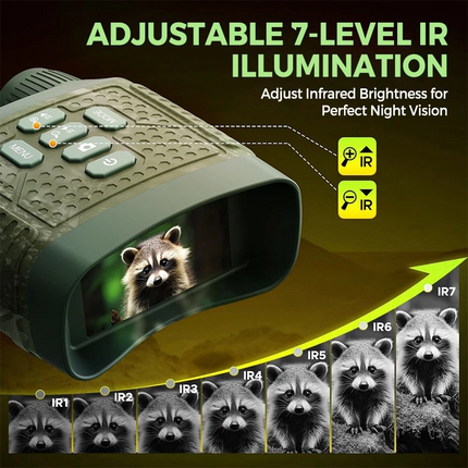 2.5K Night Vision Goggles Infrared Digital Binoculars 6X Zoom + 2000mAh Hunting