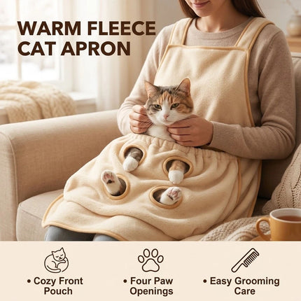 Pet Cuddling Apron with Leg Holes for Holding Small Cats Pet Grooming Apron NEW