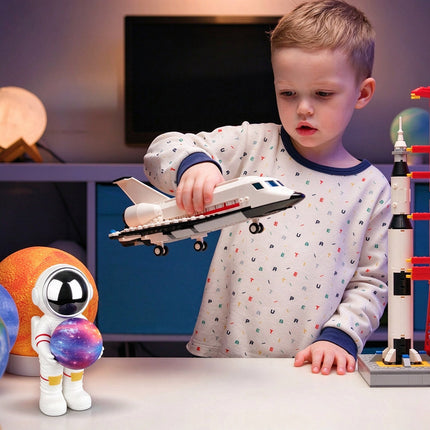 Laser Astronaut Bluetooth Speaker with Glow Light for Bedroom Decor
