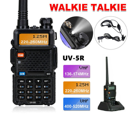 LCD Long Range UHF with Headsets USB Rechargeable