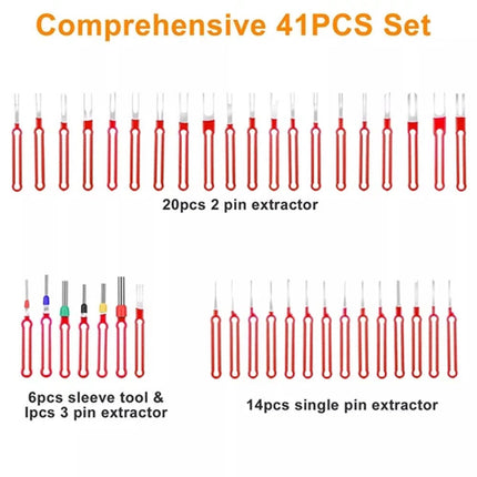 Terminal Removal Connector Tool Electrical Wire Kit Pin Ejector Extractor Auto++